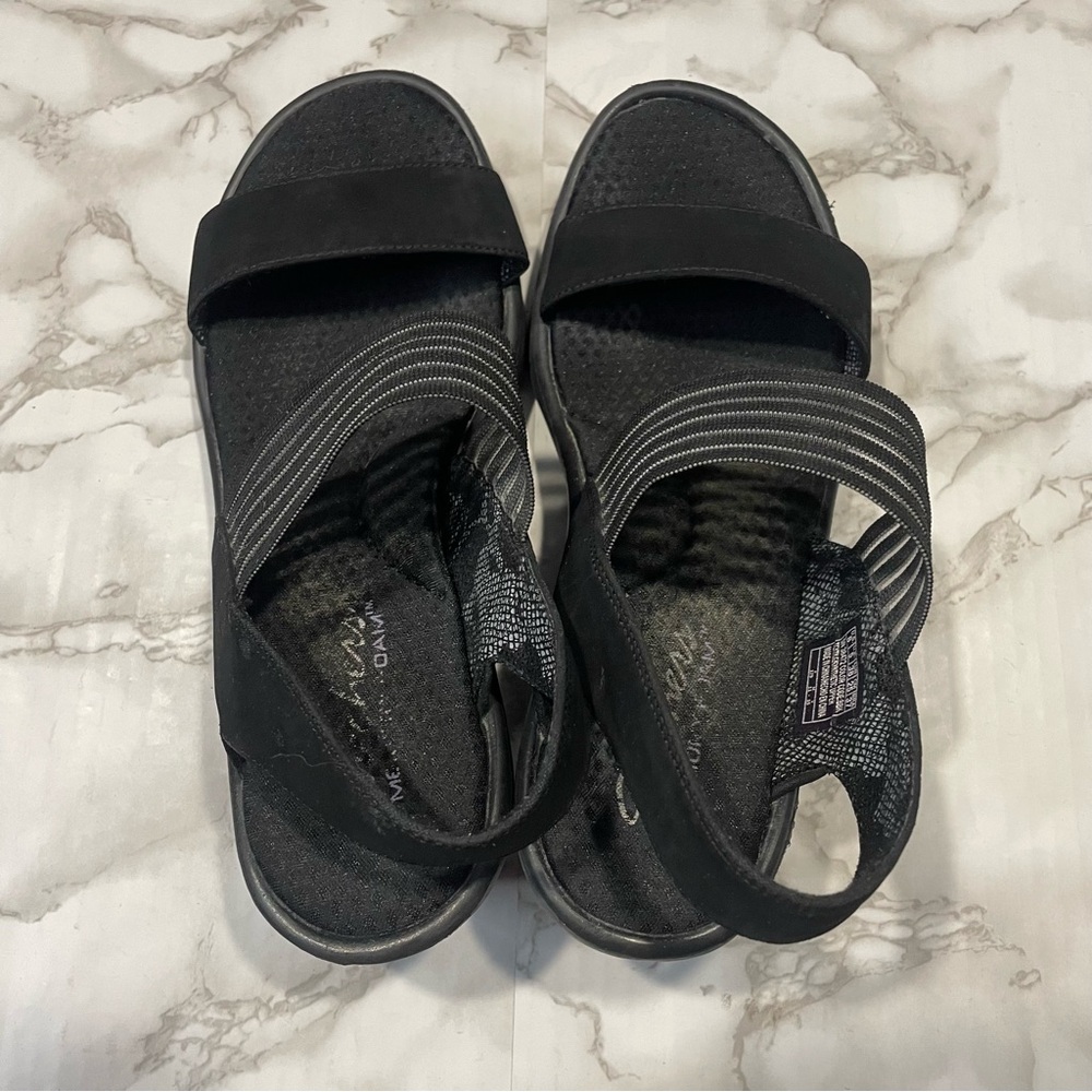Skechers Cali Rumblers Platform Wedge Sandals - Picture 3 of 7